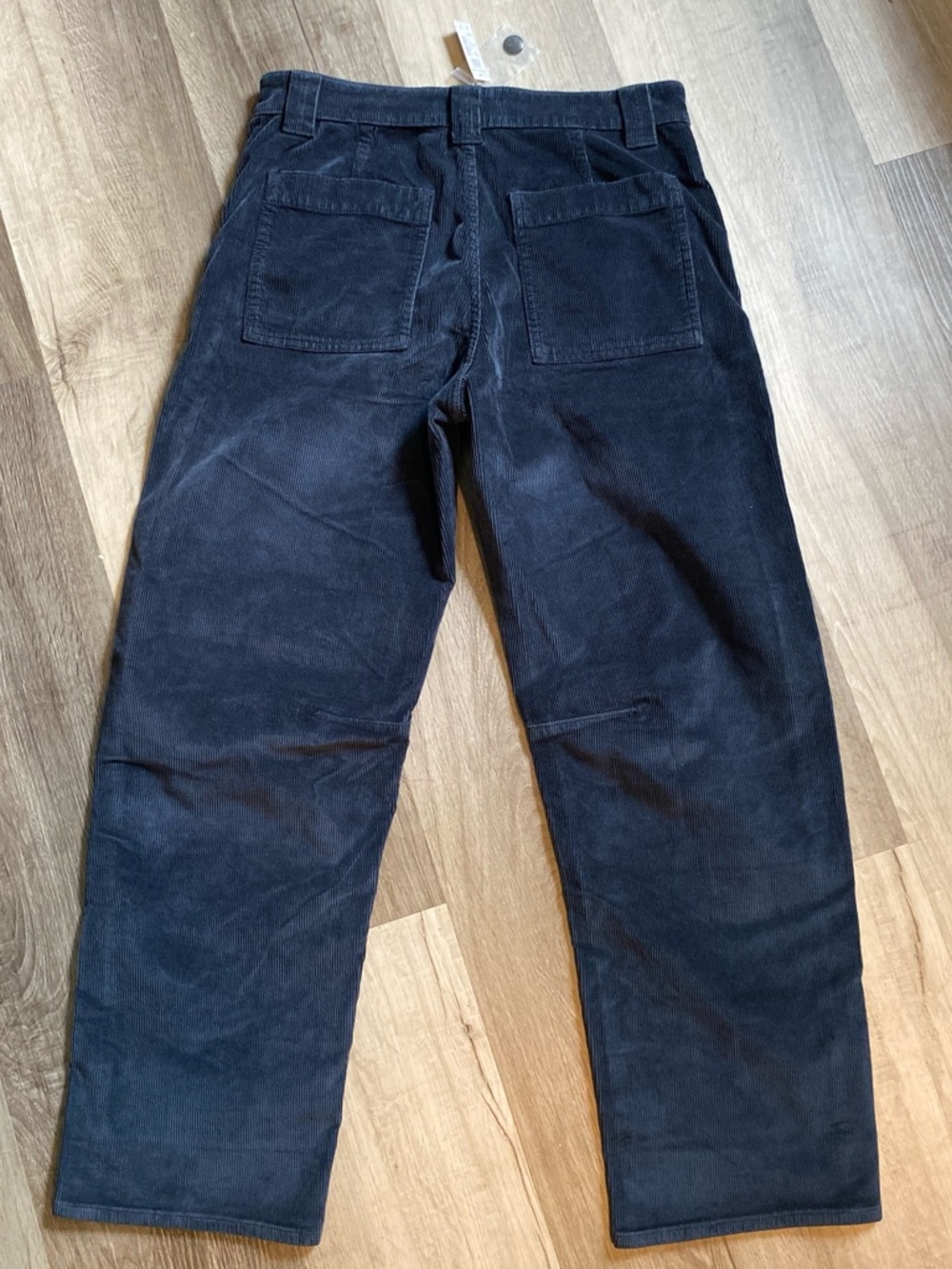 Madewell Women's Corduroy Barrel Leg Pants - Blue - Picture 3 of 7